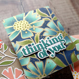 CONCORD & 9 th : Cheerful Flowers Background | Stamp (S)