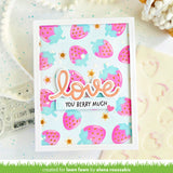 LAWN FAWN: Strawberry Fields Background | Layering Stencils
