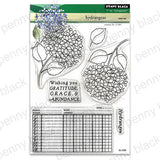 PENNY BLACK : Hydrangeas | Stamp & Die Bundle