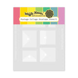 WAFFLE FLOWER: Postage Collage Envelope | Stencil