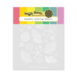 WAFFLE FLOWER: Seashell | Coloring Stencil