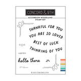 CONCORD & 9 th : Accordion Woodland | Stamp & Die Bundle