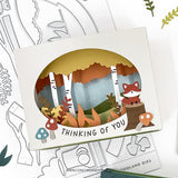 CONCORD & 9 th : Accordion Woodland | Stamp & Die Bundle