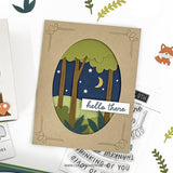 CONCORD & 9 th : Accordion Woodland | Stamp & Die Bundle