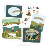 CONCORD & 9 th : Accordion Woodland | Stamp & Die Bundle