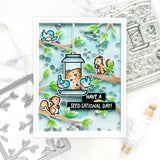 LAWN FAWN: Backyard Bird Feeder Add-on | Coloring Stencil