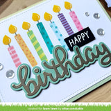 LAWN FAWN: Scripty Birthday Outline | Lawn Cuts Die