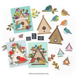 CONCORD & 9 th :  Birdhouse Blossoms | Embossing Folder