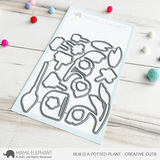 MAMA ELEPHANT: Build a Potted Plant | Stamp and Creative Cuts Bundle