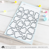 MAMA ELEPHANT: Little Raccoon Agenda | Stamp and Creative Cuts Bundle