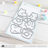 MAMA ELEPHANT: Playful Raccoons | Stamp and Creative Cuts Bundle