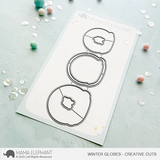 MAMA ELEPHANT: Winter Globes | Stamp & Die Bundle