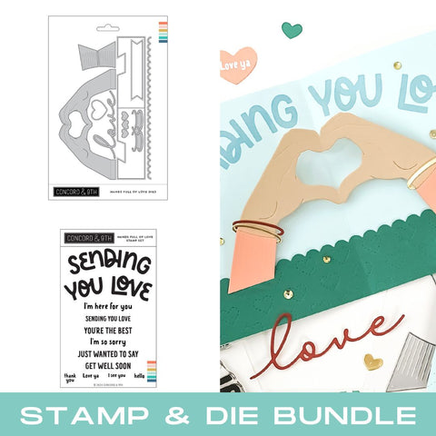 CONCORD & 9 th :  Hands Full Of Love | Stamp & Die Bundle (S)