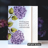 PENNY BLACK : Hydrangeas | Stamp & Die Bundle