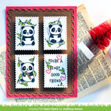 LAWN FAWN: I Heart Pandas | Stamp, Coloring Stencil & Die Bundle