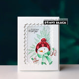 PENNY BLACK : Frosty Feathers | Stamp & Die Bundle