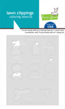 LAWN FAWN: Frosty Family Add-On | Coloring Stencil