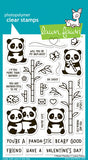 LAWN FAWN: I Heart Pandas | Stamp, Coloring Stencil & Die Bundle