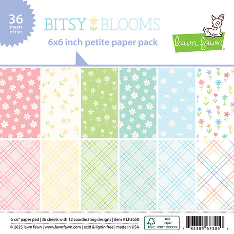 LAWN FAWN: Bitsy Blooms | 6" x 6" Paper