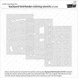 LAWN FAWN: Backyard Bird Feeder | Coloring Stencil