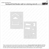 LAWN FAWN: Backyard Bird Feeder Add-on | Coloring Stencil