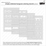 LAWN FAWN: Simply Celebrate Hangouts  | Coloring Stencil