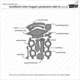 LAWN FAWN: Woodland Critter Huggers | Graduation Add-On | Lawn Cuts Die
