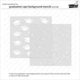 LAWN FAWN: Graduation Caps | Layering Stencils