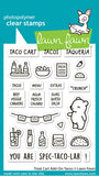 LAWN FAWN: Treat Cart Add-On | Tacos | Stamp