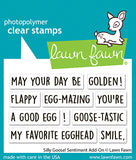 LAWN FAWN: Silly Goose! Sentiment Add-on | Stamp