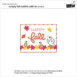 LAWN FAWN: Scripty Fall Outline | Lawn Cuts Die