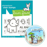 LAWN FAWN: Rhino-mite! | Stamp