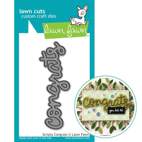 LAWN FAWN: Scripty Congrats | Lawn Cuts Die