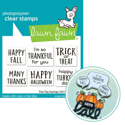 LAWN FAWN: Tiny Tag Sayings | Fall | Stamp