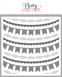PRETTY PINK POSH: Garland | Layered Stencil 3 PK