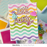 PRETTY PINK POSH: Wavy Stripes | Stencil