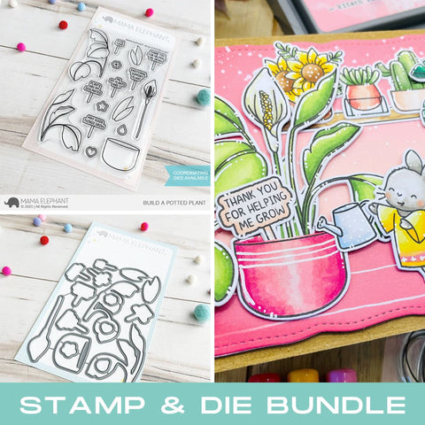 MAMA ELEPHANT: Build a Potted Plant | Stamp and Creative Cuts Bundle