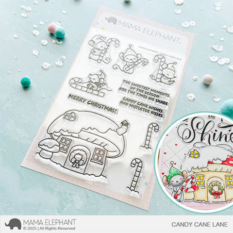 MAMA ELEPHANT: Candy Cane Lane | Stamp