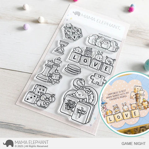MAMA ELEPHANT: Game Night | Stamp