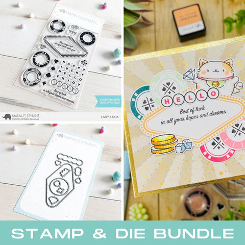 MAMA ELEPHANT: Lady Luck | Stamp and Creative Cuts Bundle