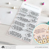 MAMA ELEPHANT: Let's Game Sayings | Stamp