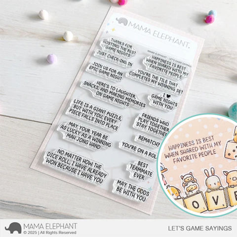 MAMA ELEPHANT: Let's Game Sayings | Stamp