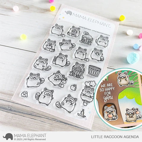 MAMA ELEPHANT: Little Raccoon Agenda | Stamp