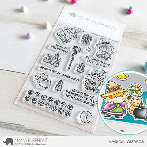 MAMA ELEPHANT: Magical Wizards | Stamp