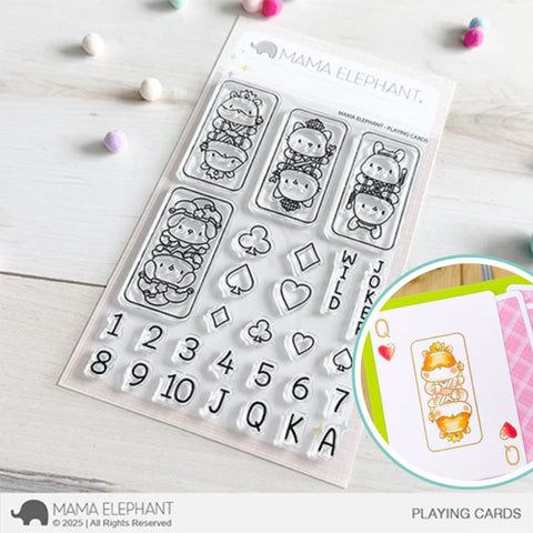 MAMA ELEPHANT: Playing Cards | Stamp