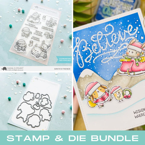 MAMA ELEPHANT: Santa's Friends | Stamp & Die Bundle