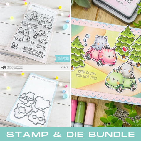 MAMA ELEPHANT: We Ride | Stamp and Creative Cuts Bundle