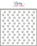 PRETTY PINK POSH: Paw Prints | Stencil