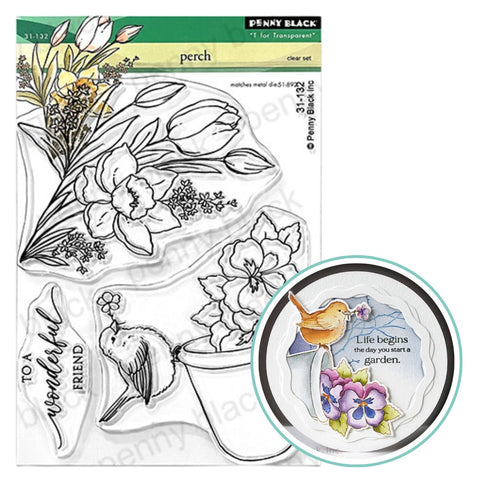 PENNY BLACK : Perch | Stamp