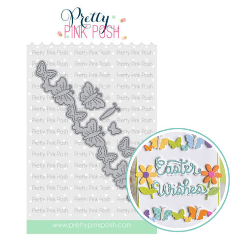 PRETTY PINK POSH: Butterfly Border | Die